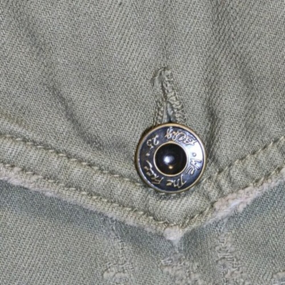 Free People Olive Green Utility Jacket Women’s Medium Distressed Raw Hem NWT - Picture 4 of 11